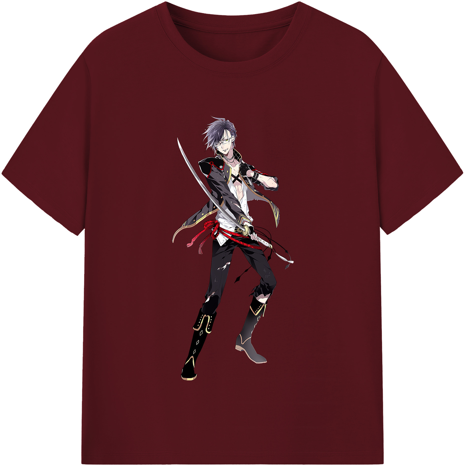 （画像用） 刀剣乱舞 Touken Ranbu 綿100％半袖Tシャツ（フロントプリント）
